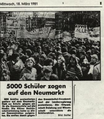 Demo auf dem Neumarkt Demo auf dem Neumarkt